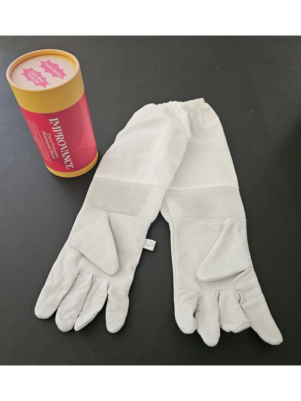NEW Beekeeping Gloves Premium Goat Skin XL IMPROVANCE Double Stitches